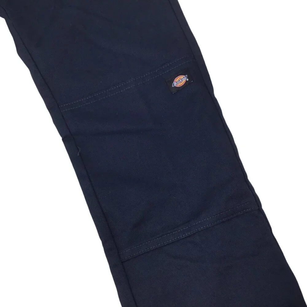 Dickies Pants NWT Boys Flex Skinny Fit Blue Straight Utility Double Knee Twill